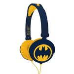 Lexibook Casque stéréo filaire pliable Batman avec limitation de volume d'écoute