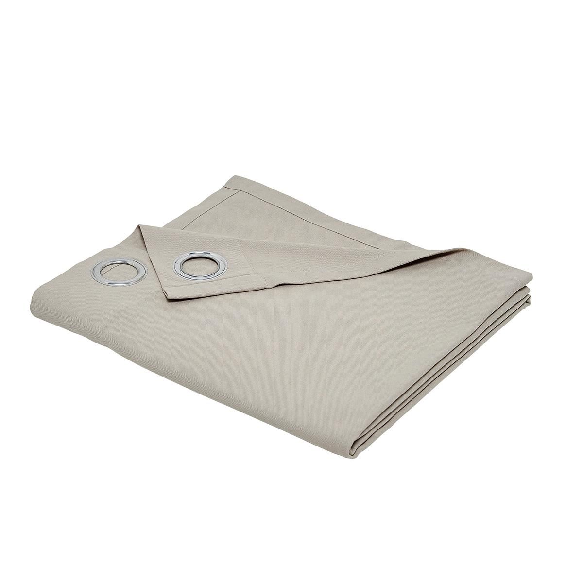 TODAY Rideau à &oelig;illets en polycoton PANAMA