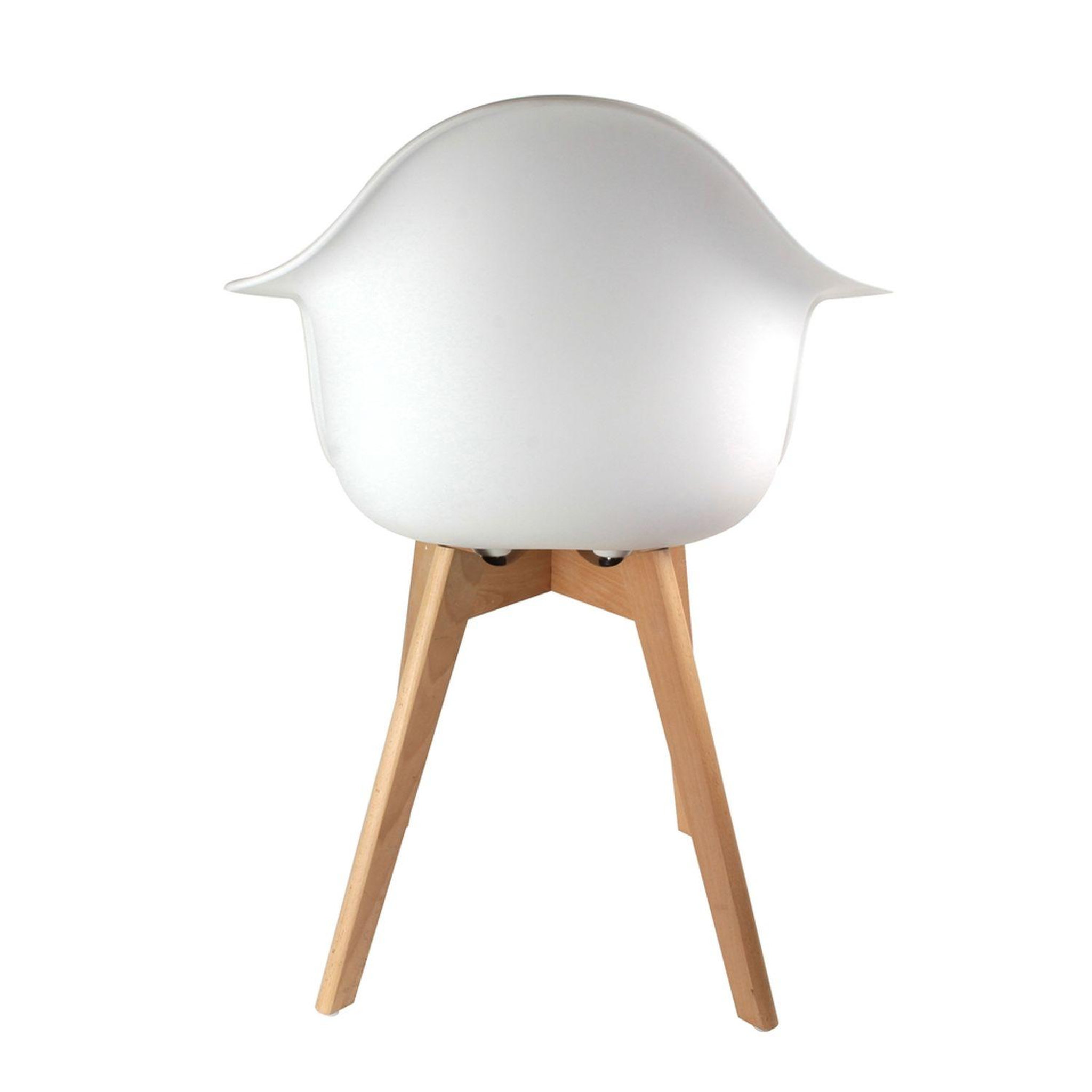 Voir la diapositive 4 : The Home Deco Factory Fauteuil scandinave enfant - h. 54 cm - blanc