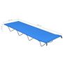 Voir la diapositive 6 : VIDAXL Lit de camping 180x60x19 cm Tissu Oxford et acier Bleu