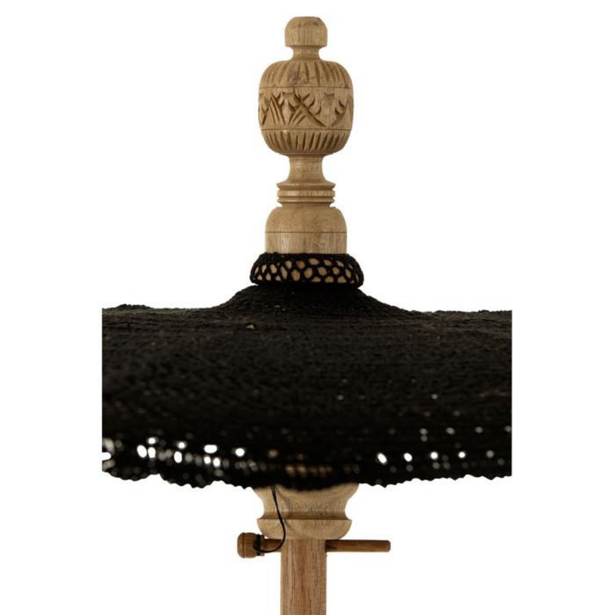 Paris Prix Parasol avec Pompons  Clark  253cm Noir