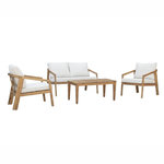 CONCEPT USINE Salon de jardin 4 places en acacia SAPA