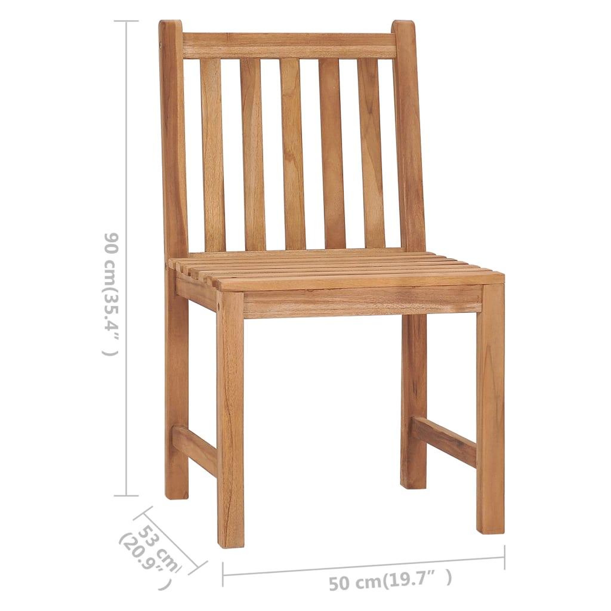 Voir la diapositive 6 : VIDAXL Chaises de jardin lot de 2 avec coussins Bois de teck massif