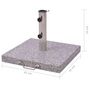 Voir la diapositive 6 : VIDAXL Support de parasol 45 cm