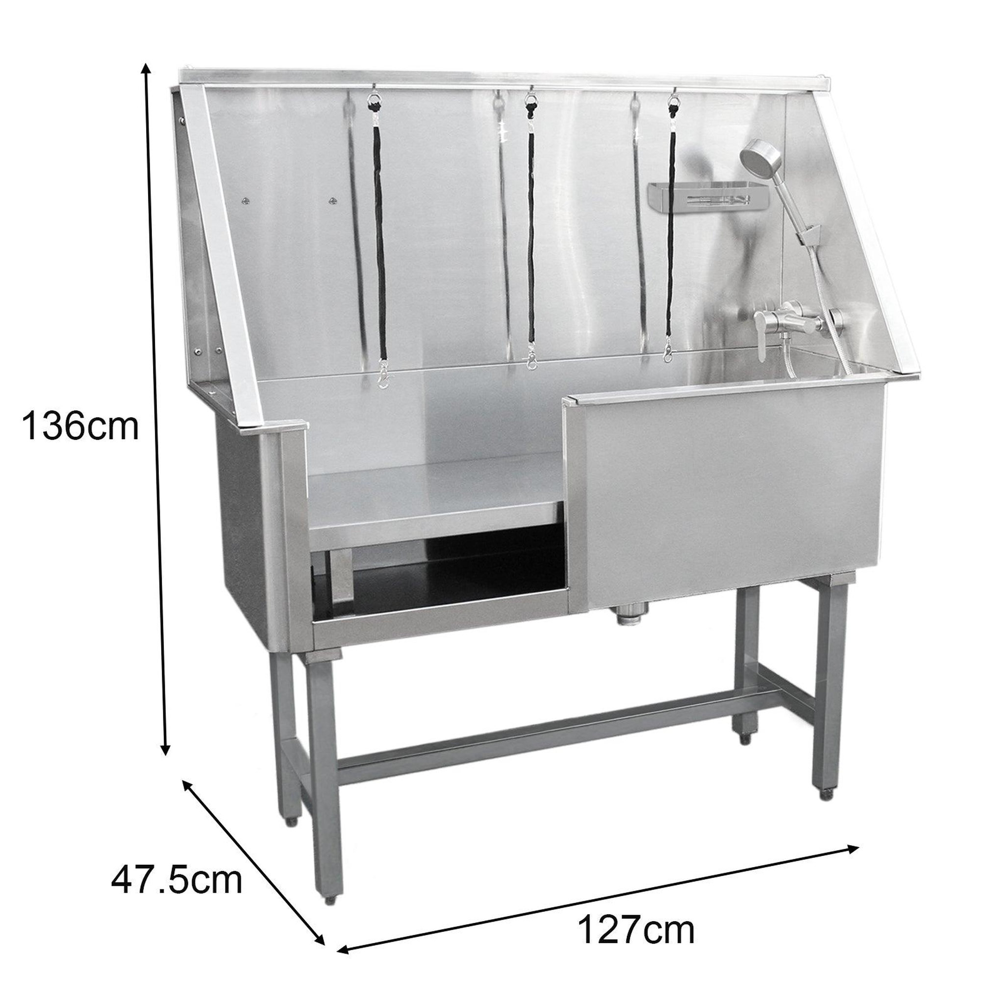Voir la diapositive 5 : MONSTERSHOP Baignoire de toilettage en inox - 475 mm