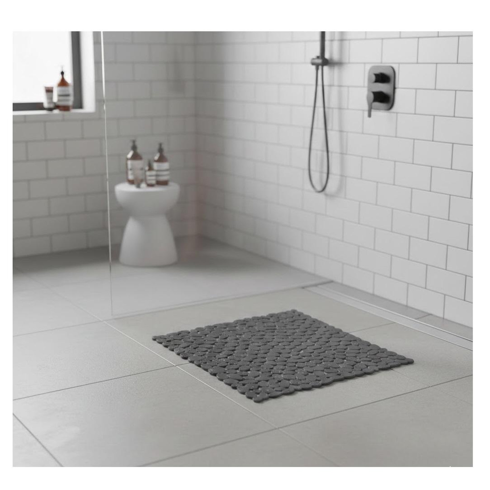 Voir la diapositive 2 : Eden Tapis fond de douche collection galet