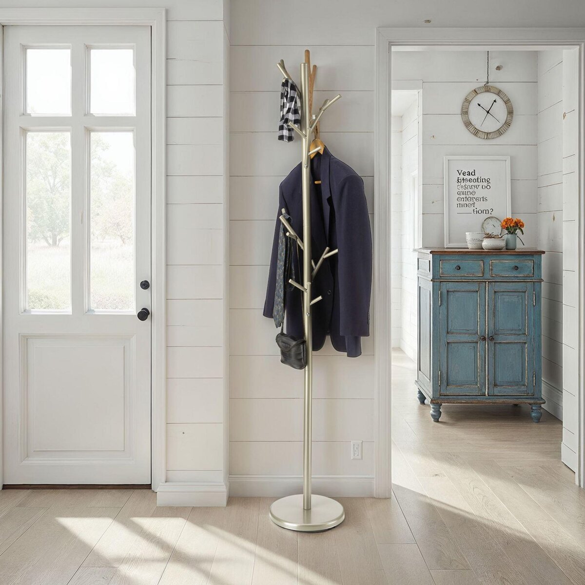 IDIMEX Porte-manteaux ZENO, en métal laqué