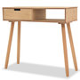 Voir la diapositive 1 : VIDAXL Table console Bois de pin massif 80 x 30 x 72 cm Marron