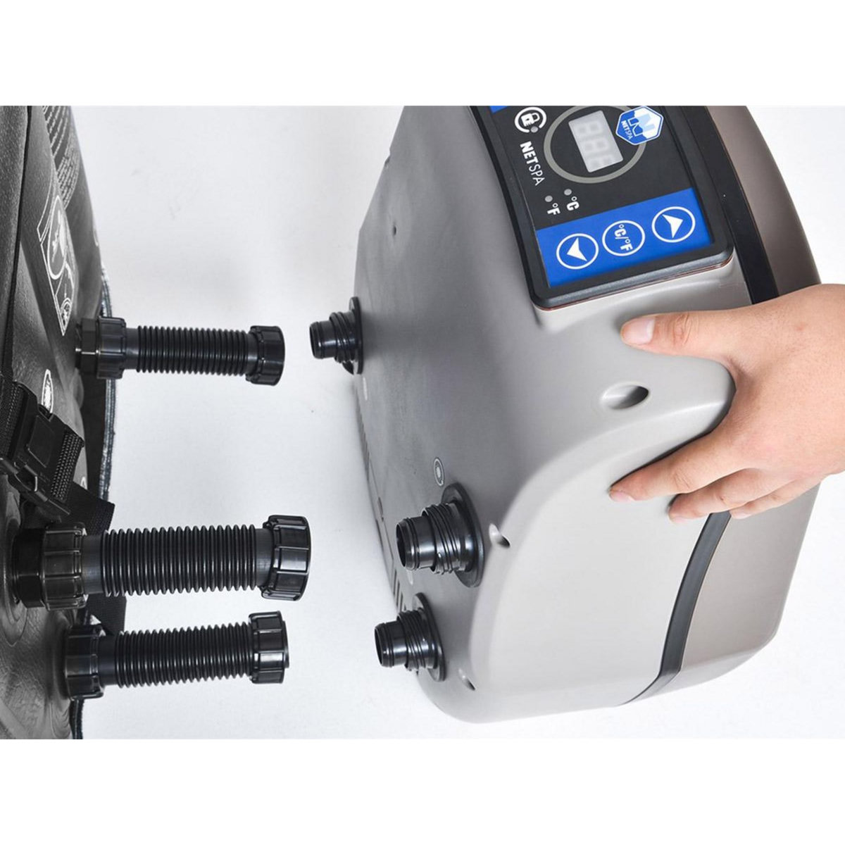 Netspa Spa gonflable Caïman carré Bulles 4 places - Netspa