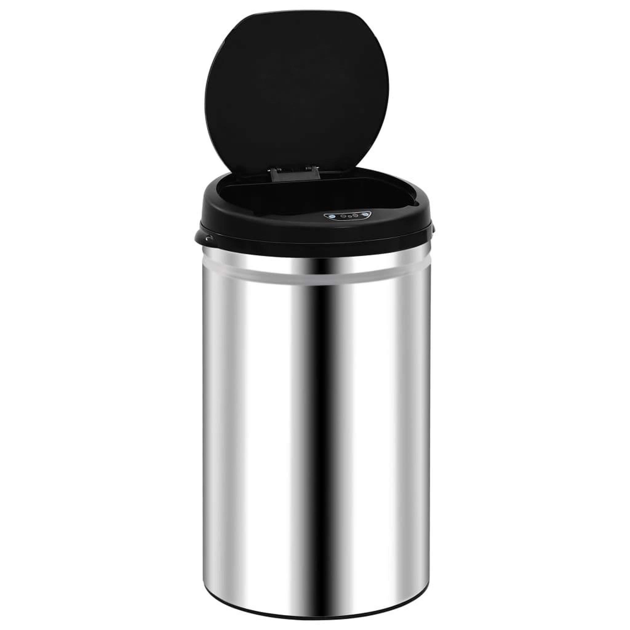 Voir la diapositive 3 : VIDAXL Poubelle a capteur automatique 40 L Acier inoxydable