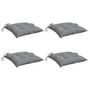 Voir la diapositive 3 : VIDAXL Coussins de chaise lot de 4 gris 50x50x7 cm tissu oxford