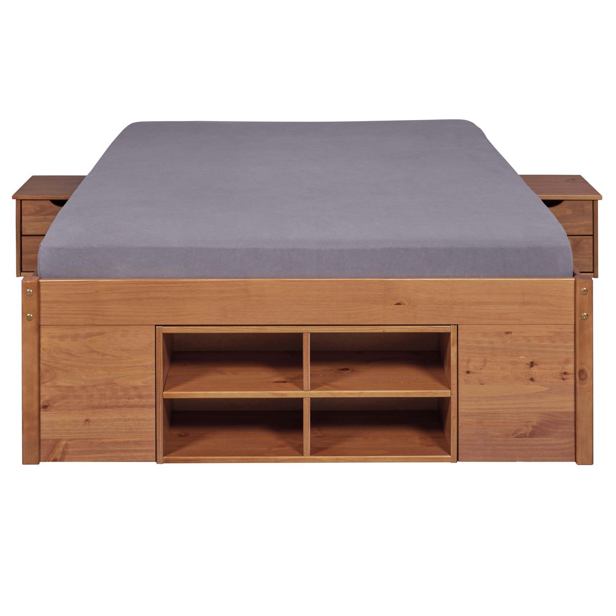 Lit multi-rangements en pin massif 180x200cm SLEEP