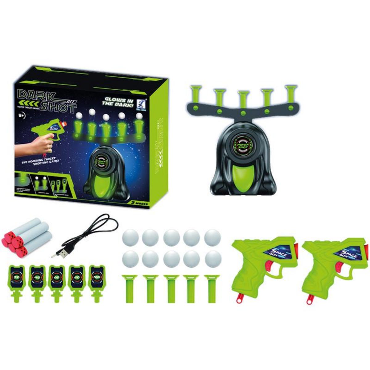 No name GLOWING SHOOT 2 PISTOLETS ABC 655120