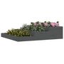 Voir la diapositive 3 : VIDAXL Jardiniere Gris 107x107x27 cm Bois massif de pin