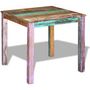 Voir la diapositive 3 : VIDAXL Table de salle a manger Bois de recuperation massif 80x82x76 cm