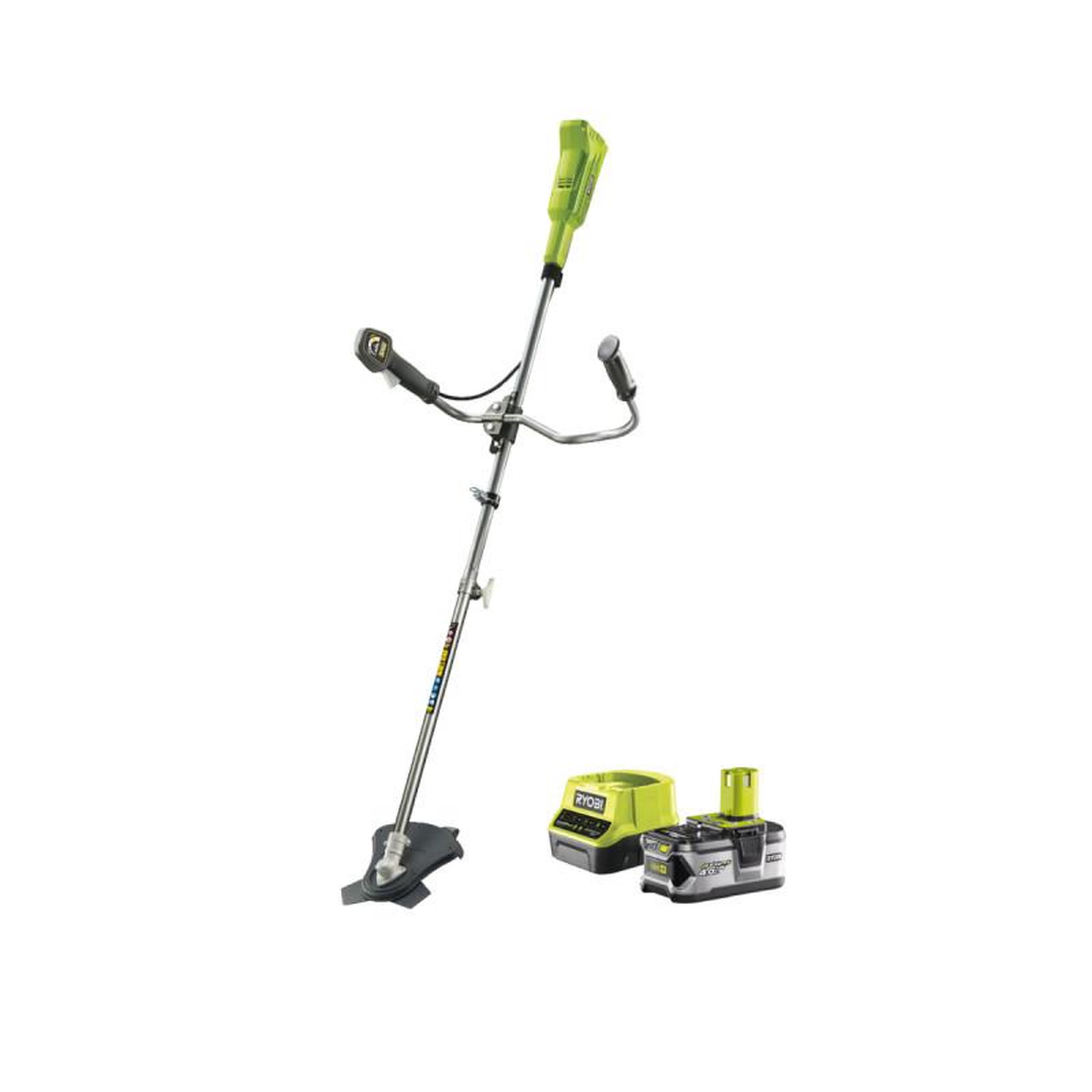 Ryobi Débroussailleuse ryobi - rbc18x20b4f - 18v one+ lithiumplus - 1 batterie 4.0ah - 1 chargeur rapide