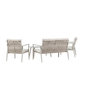 Voir la diapositive 4 : Paris Prix Salon de Jardin 4 Places  Mazzaro  120cm Beige