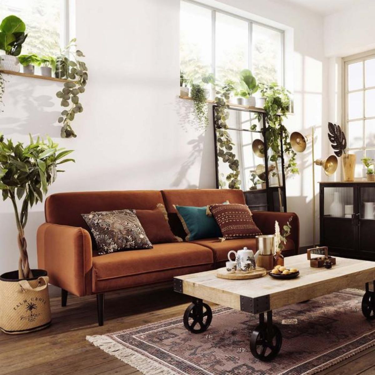 ATMOSPHERA Coussin Déco Imprimé  Bota  40x40cm Multicolore