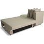 Voir la diapositive 5 : MARKET24 Canapé d'angle convertible réversible 3 places JEN - Tissu Beige - Style contemporain - L196 x H88 x P159 cm