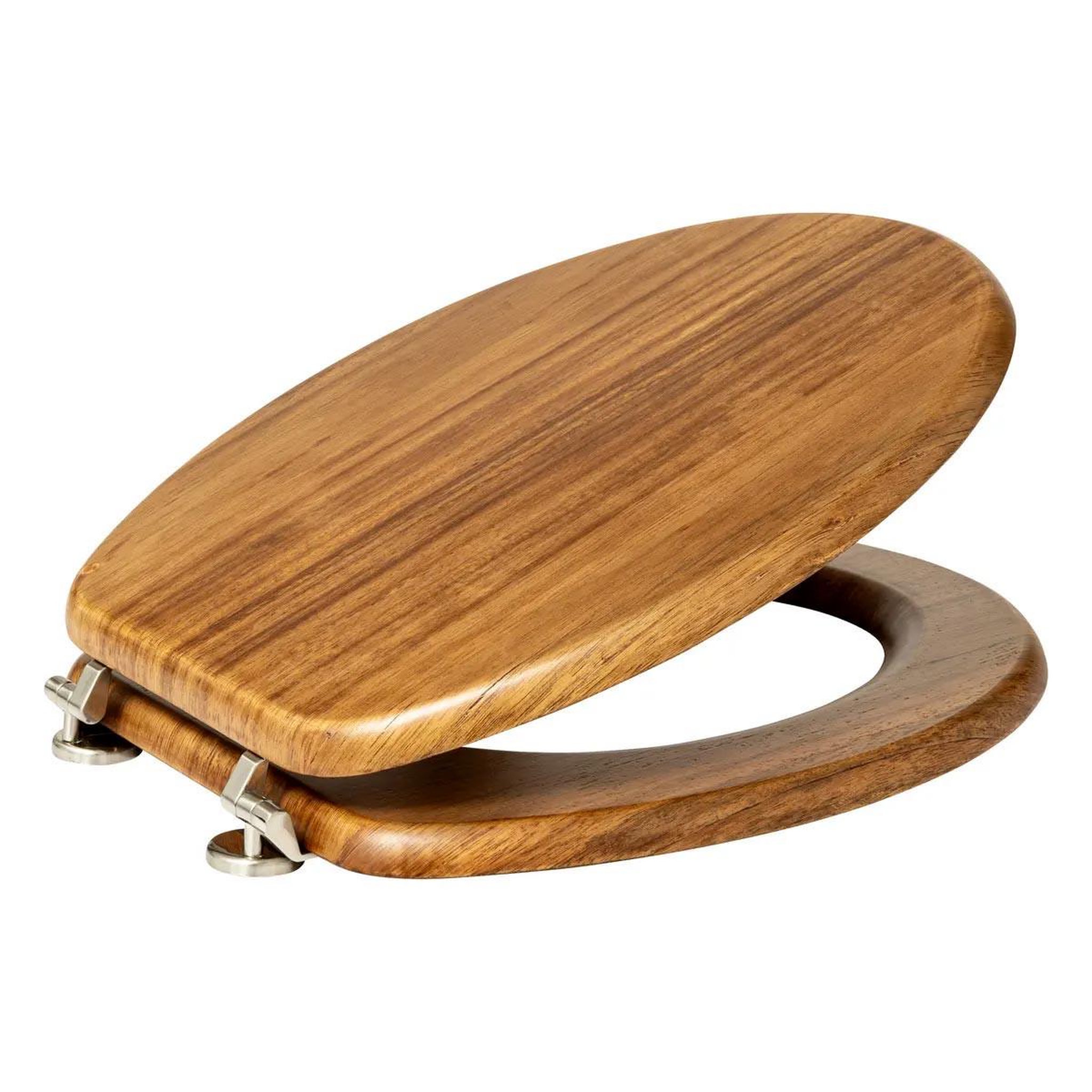 Voir la diapositive 2 : FIVE Abattant wc en bois  acacia  46cm naturel