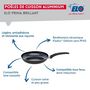 Voir la diapositive 4 : ELO Ensemble de 1 Poêle de cuisson 24 cm et 4 faitouts 12, 14, 16 et 20 cm Elo Prima Brillant
