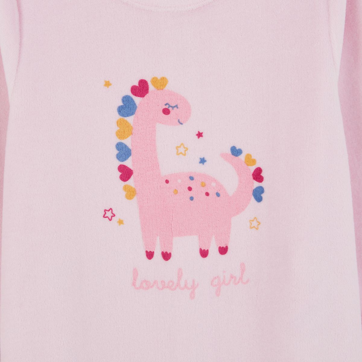 INEXTENSO Dors bien rose pâle bébé fille dinosaure