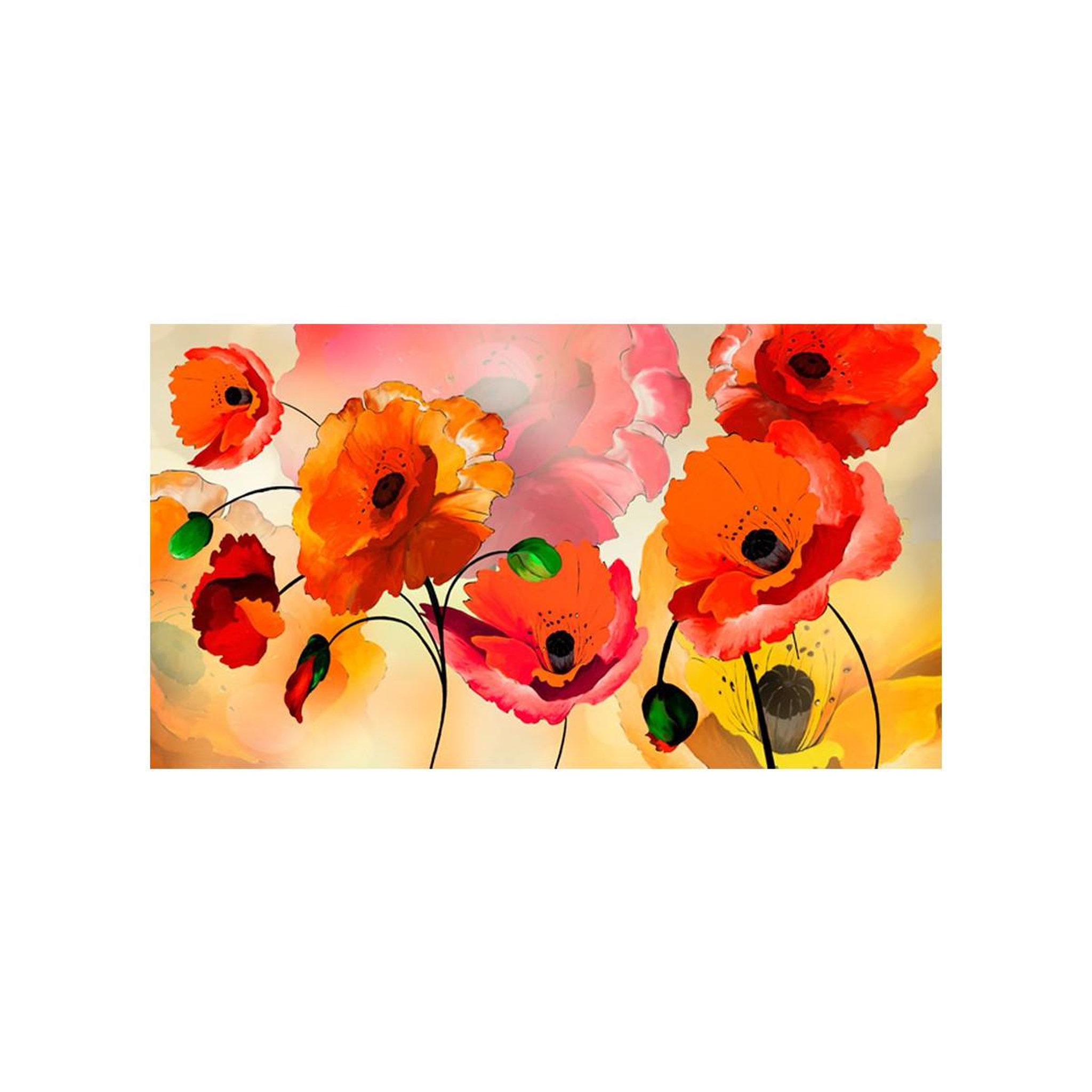 Voir la diapositive 2 : Paris Prix Papier peint xxl  velvet poppies  280x500cm