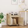 Voir la diapositive 3 : VIDAXL Chariot de bureau Chene sonoma 60x45x60 cm Bois d'ingenierie