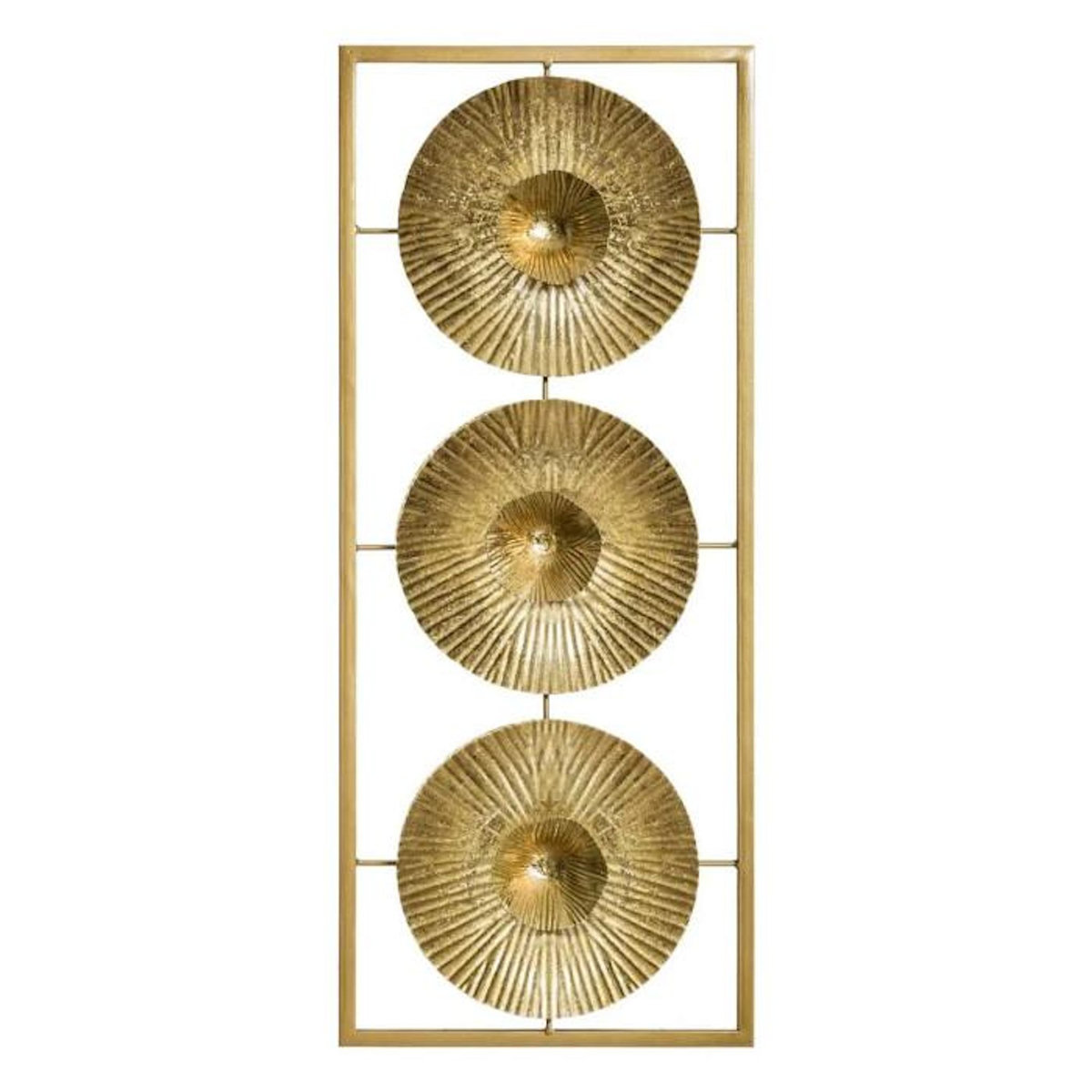 ATMOSPHERA Décoration Murale en Métal  Doré  61cm Or