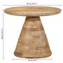 Voir la diapositive 6 : VIDAXL Table d'appoint Ø50x40 cm bois de manguier massif