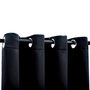Voir la diapositive 4 : VIDAXL Rideaux occultants avec anneaux en metal 2 pcs Noir 140x225 cm