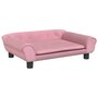 Voir la diapositive 2 : VIDAXL Lit pour chien rose 70x48x22 cm velours