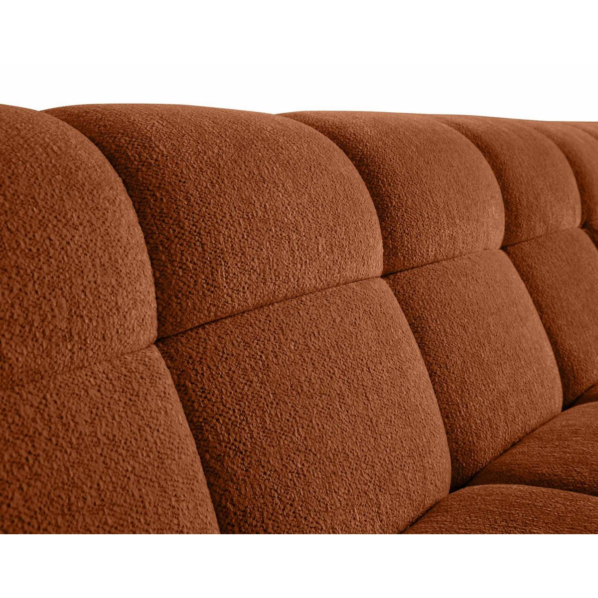 LISA DESIGN Ray - canapé d'angle droit - 4 places - en tissu texturé