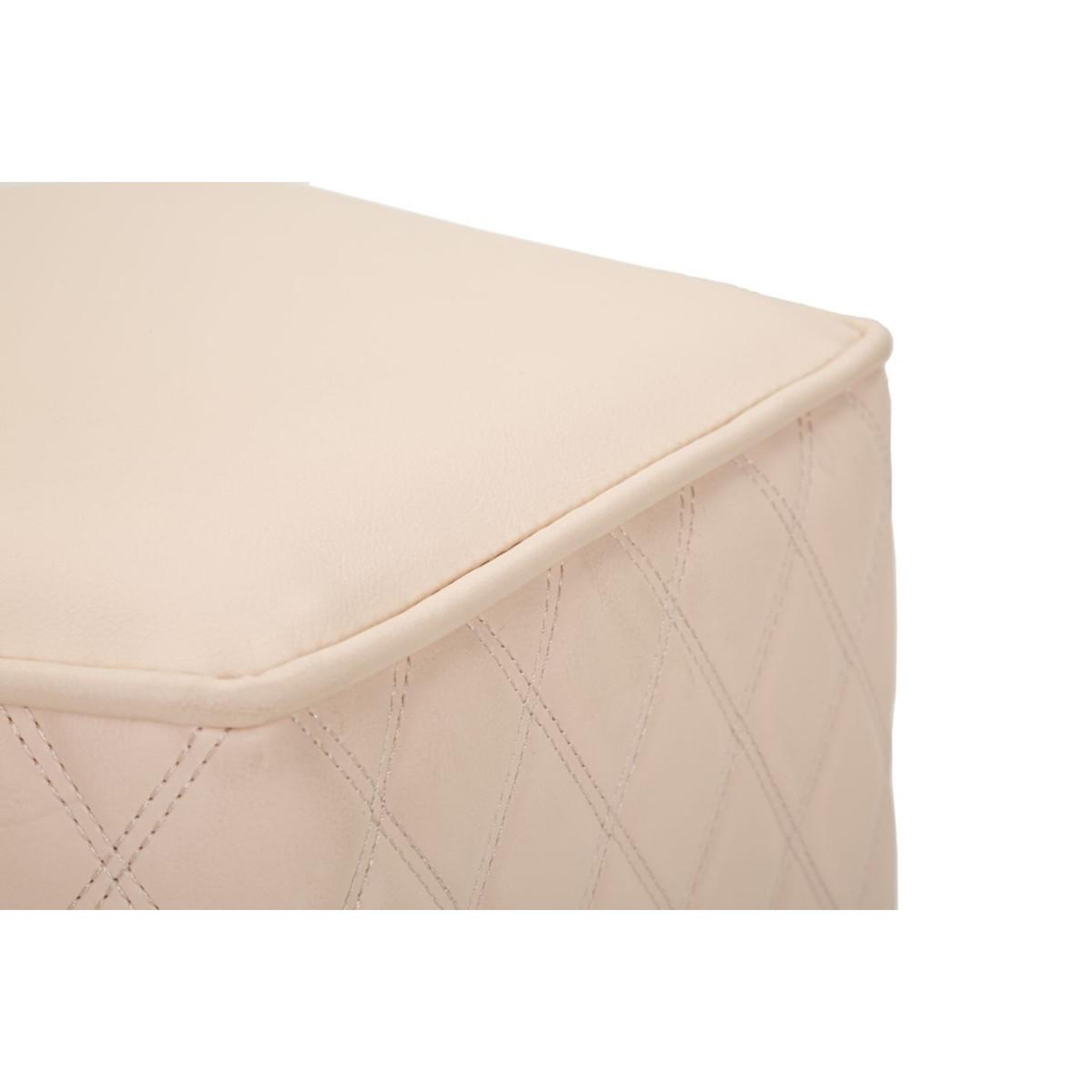 Voir la diapositive 6 : Paris Prix Pouf matelassé  sharon  38cm rose & or