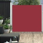 VIDAXL Auvent lateral retractable de patio 170x300 cm Rouge