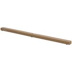 HOMCOM Poutre gymnastique pliable 210 cm - poutre d'équilibre antidérapante - bois de pin toucher daim marron