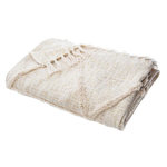 ATMOSPHERA Jeté de Lit  Slub  130x180cm Beige