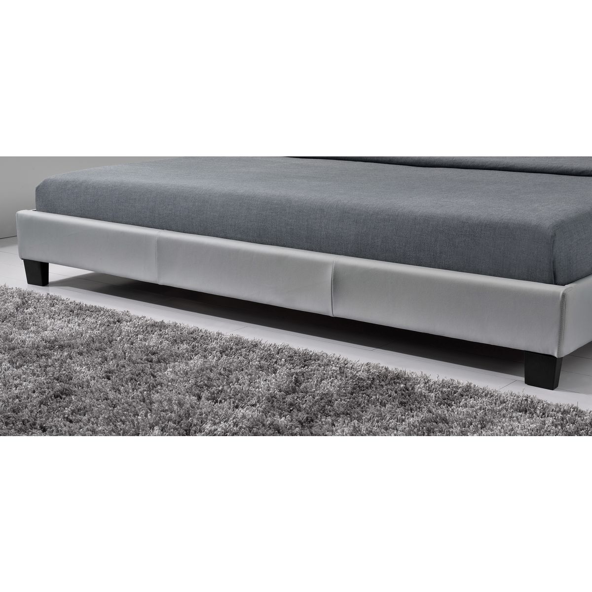 Lit avec tête de lit et sommier à lattes 140x190 cm MARTIN