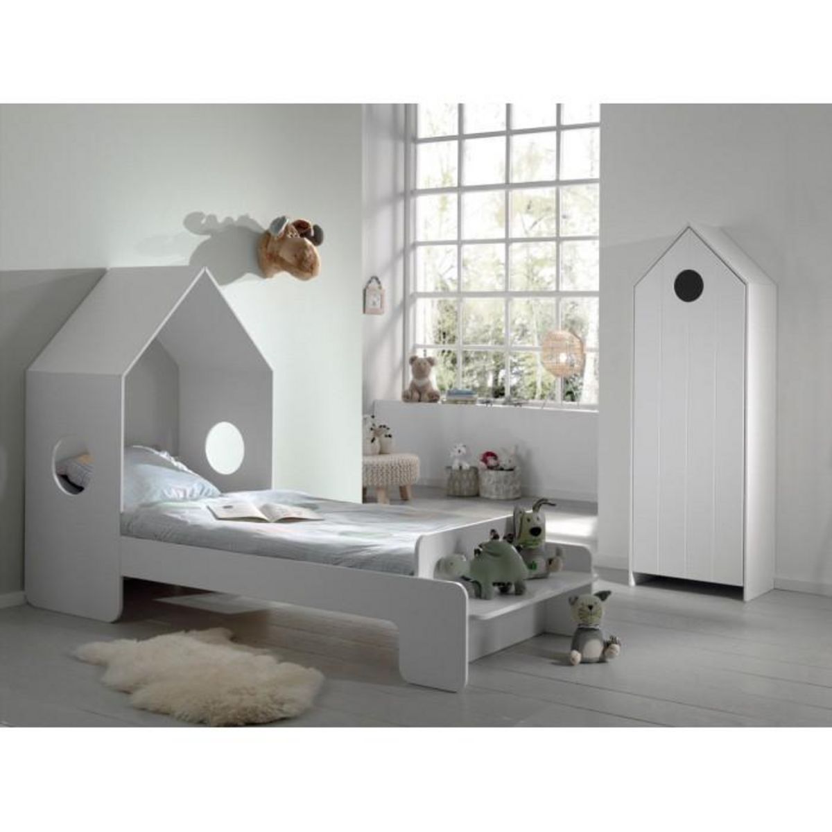 Paris Prix Pack - Étagère & Armoire 4 Niveaux  Casami  171cm Blanc