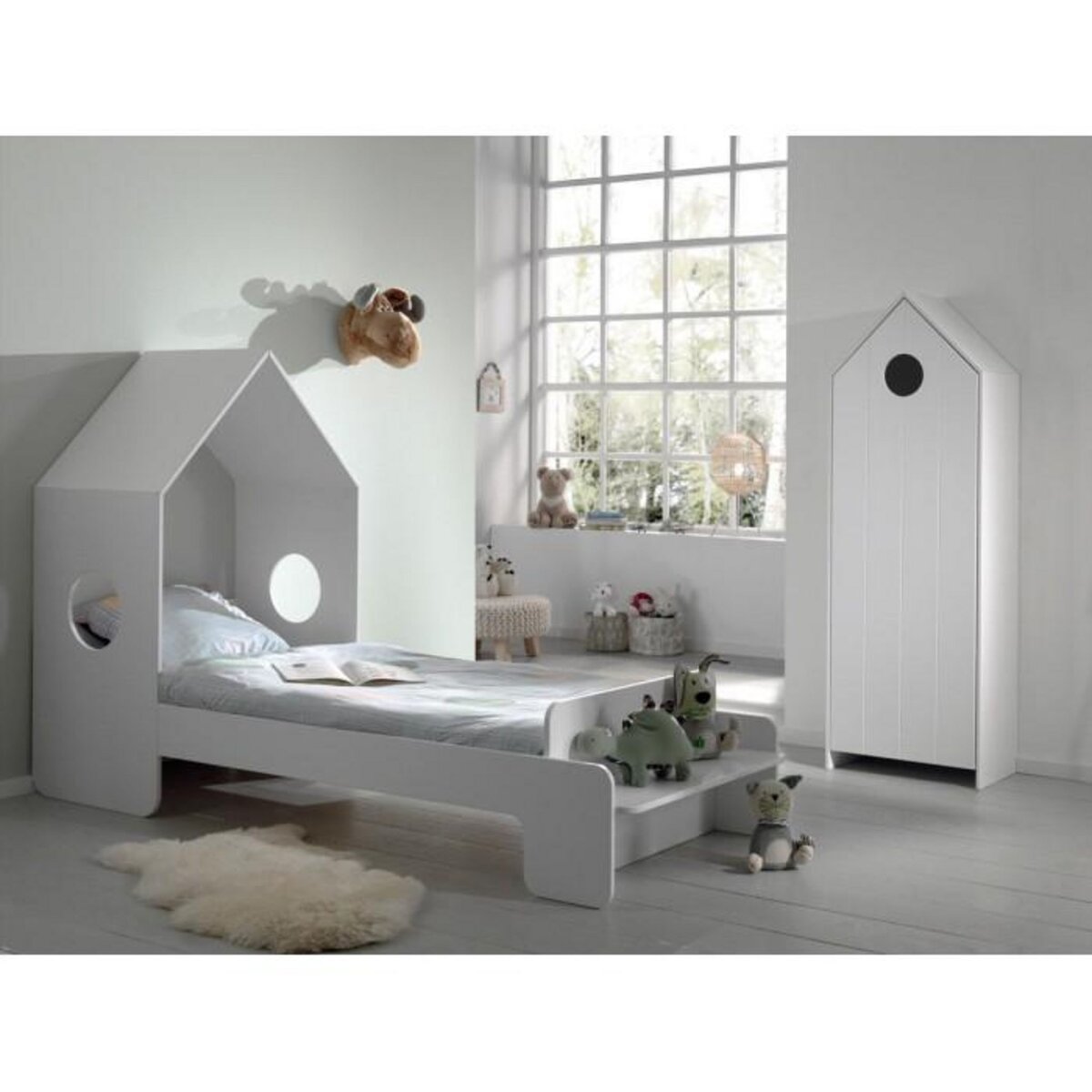 Paris Prix Pack - Étagère & Armoire 4 Niveaux  Casami  171cm Blanc