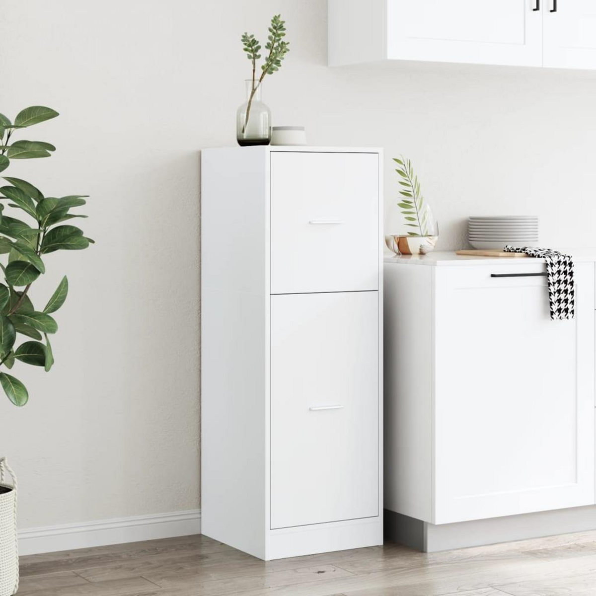 VIDAXL Armoire d'apothicaire blanc 40x41x118 cm bois d'ingenierie