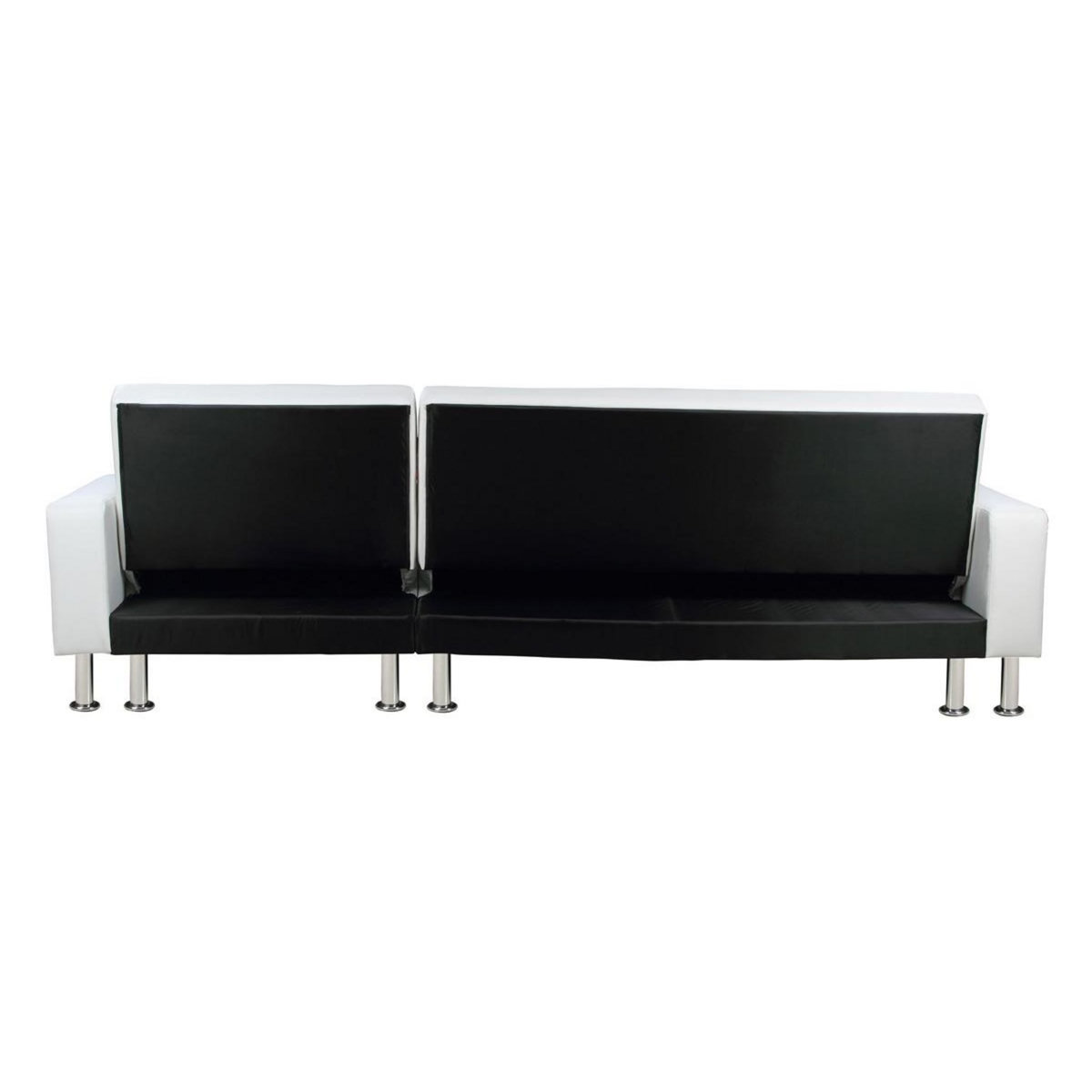 Habitat et Jardin Canapé d'angle convertible et réversible  Theo  - 258 x 82/147 x 82 cm - 4 places - Blanc