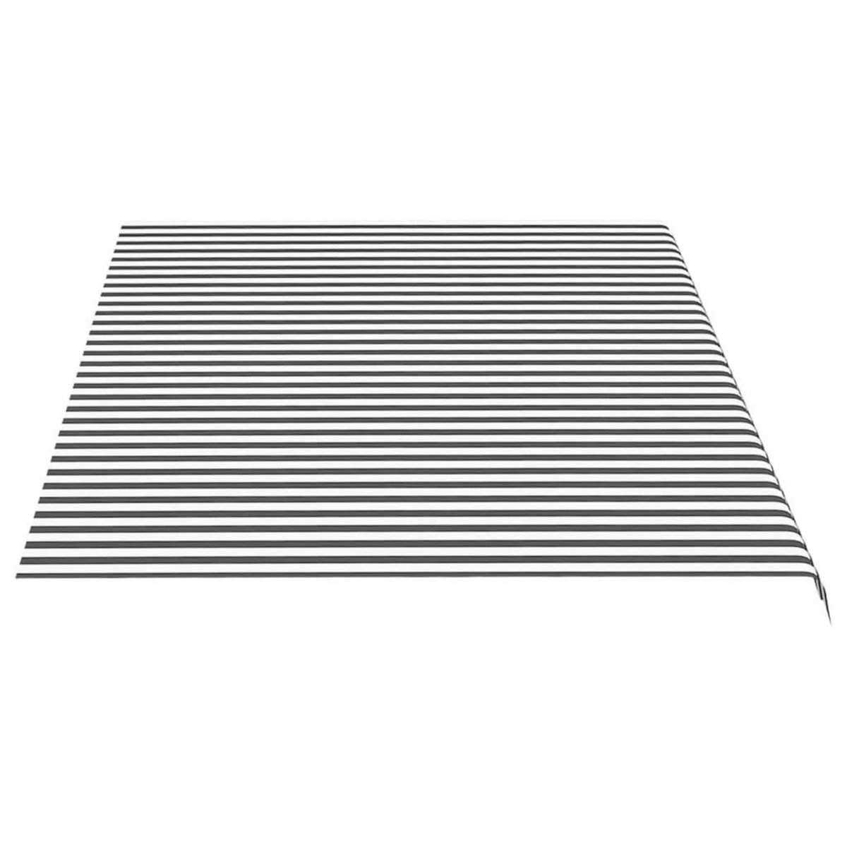 VIDAXL Tissu de remplacement pour auvent Anthracite et blanc 5x3 m