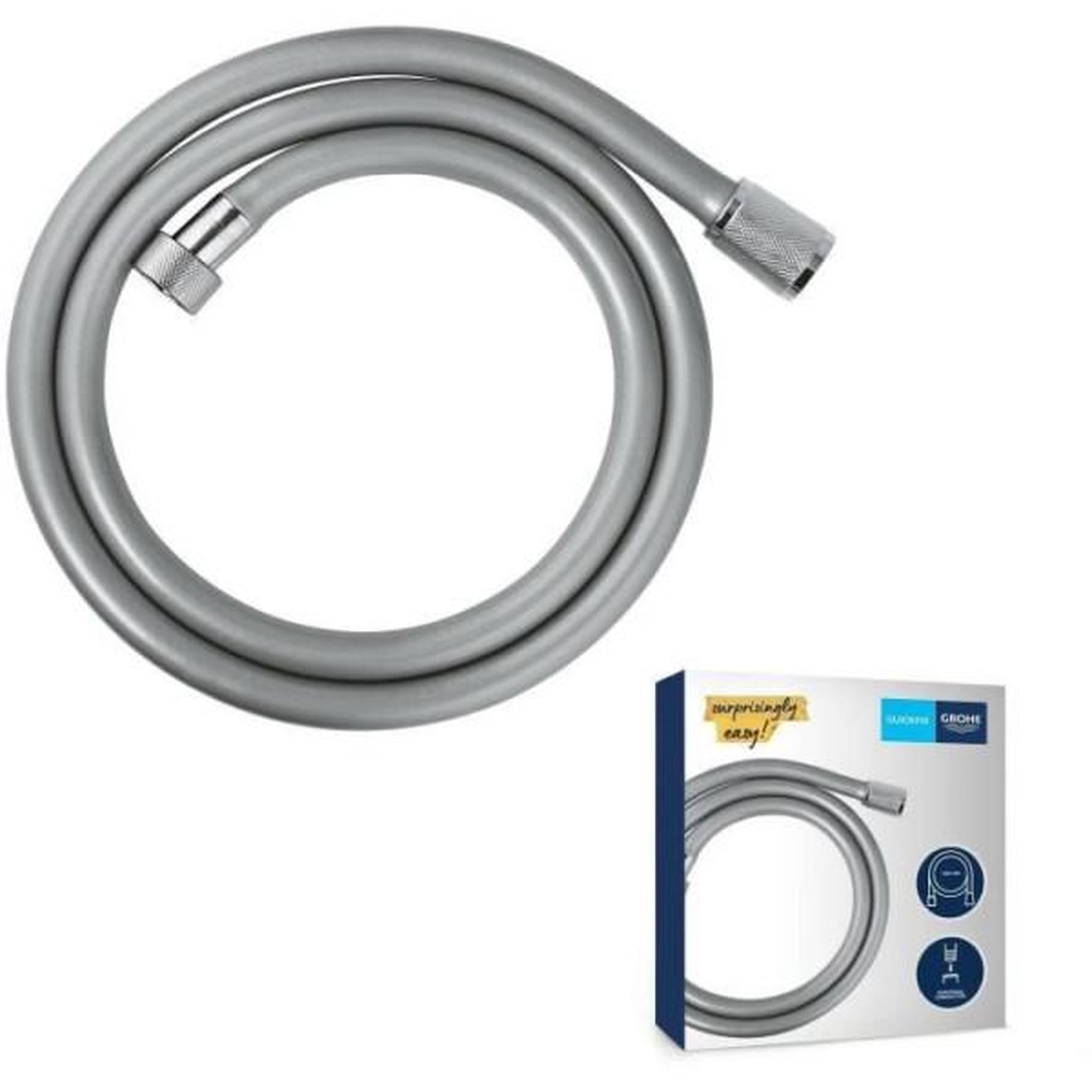 Voir la diapositive 4 : Grohe Flexible de douche - GROHE - 22114000 - 1,25 m - Chromé - VitalioFlex Trend