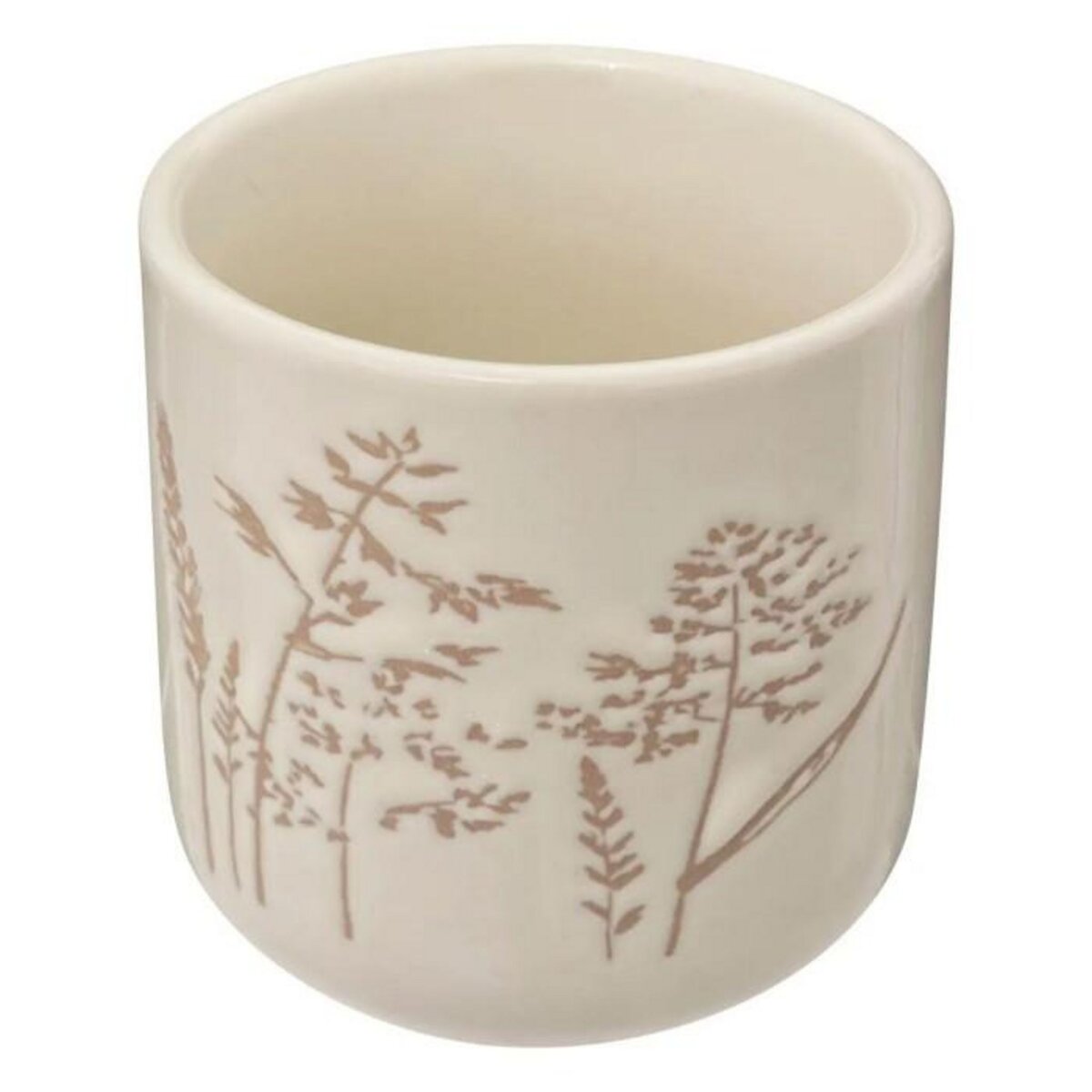 SECRET DE GOURMET Lot de 6 Tasses à Café en Céramique  Elsa  10cl Blanc