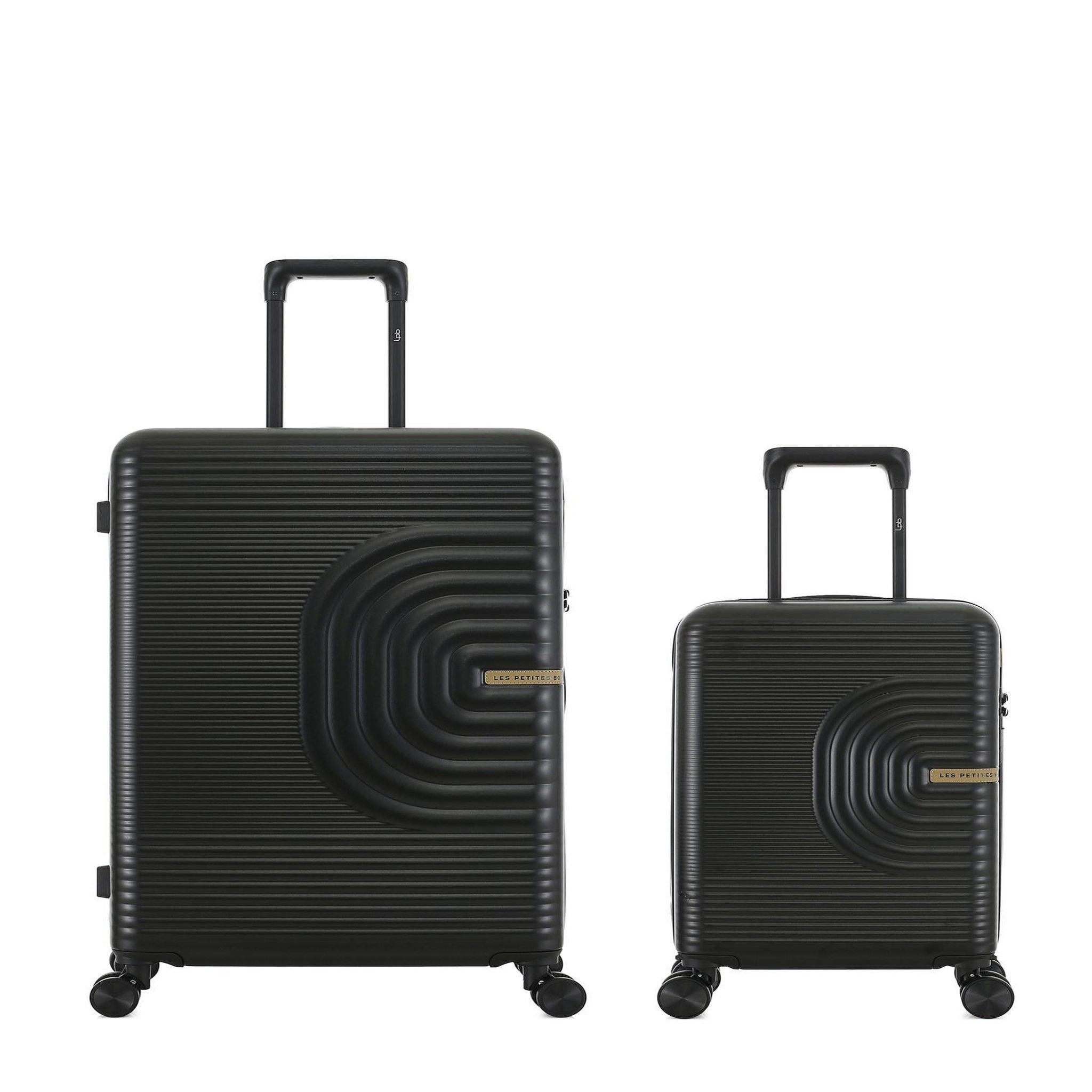 LES P'TITES BOMBES LPB Lot de 2 Valises Rigides Grand Format et Cabine XS CELIA