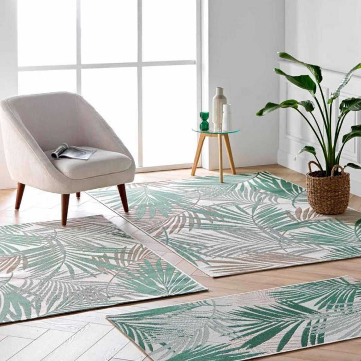 Paris Prix Tapis Déco Tissé  Joao  80x150cm Vert