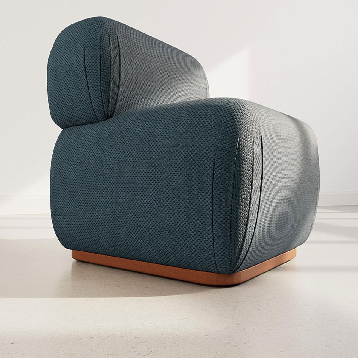 LISA DESIGN Penelope - module d'assise en velours texturé