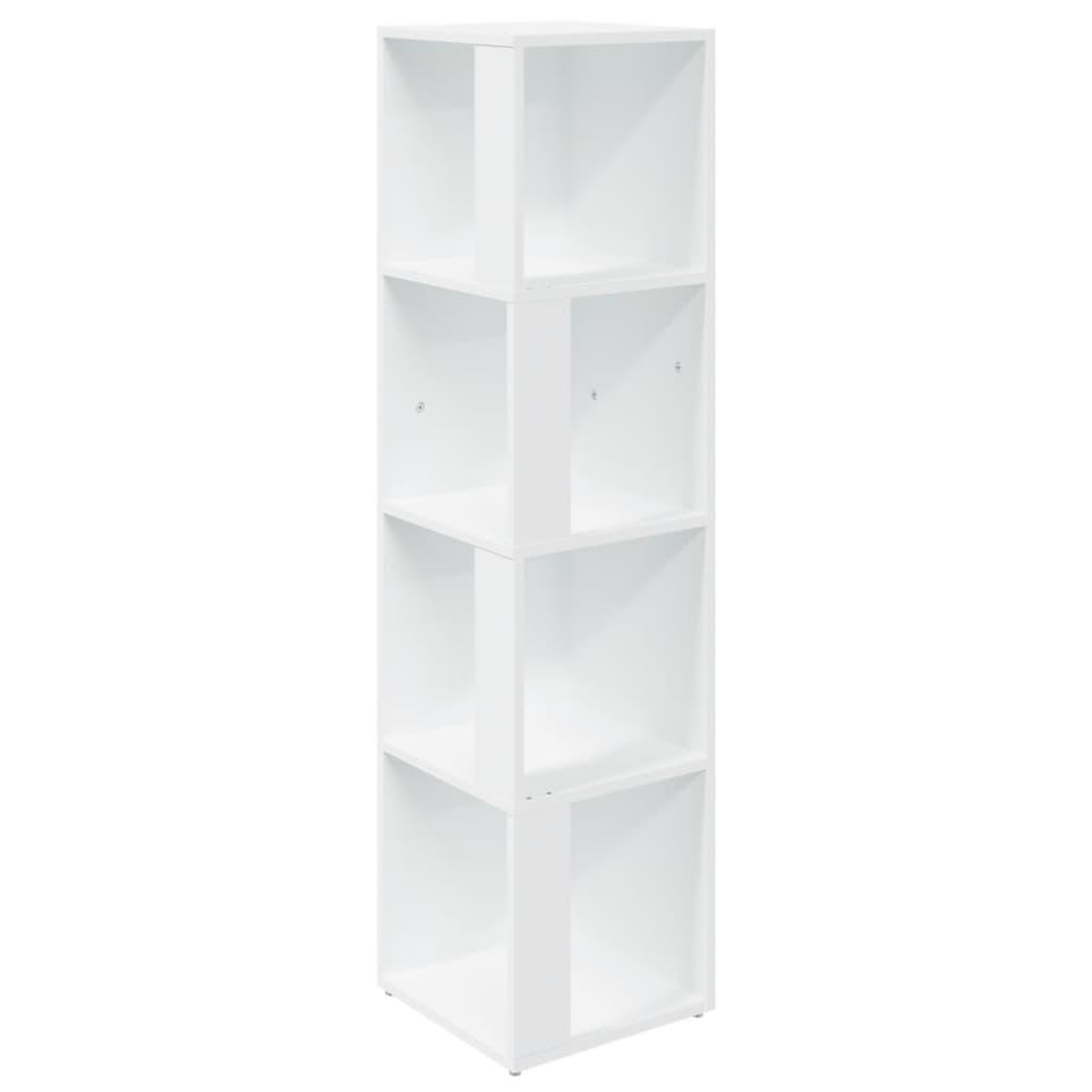 Voir la diapositive 2 : VIDAXL Armoire d'angle Blanc 33x33x132 cm Bois d'ingenierie