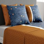 ATELIER DU COTON Parure de drap 100% coton 57fils bel'or. Coloris disponibles : Jaune